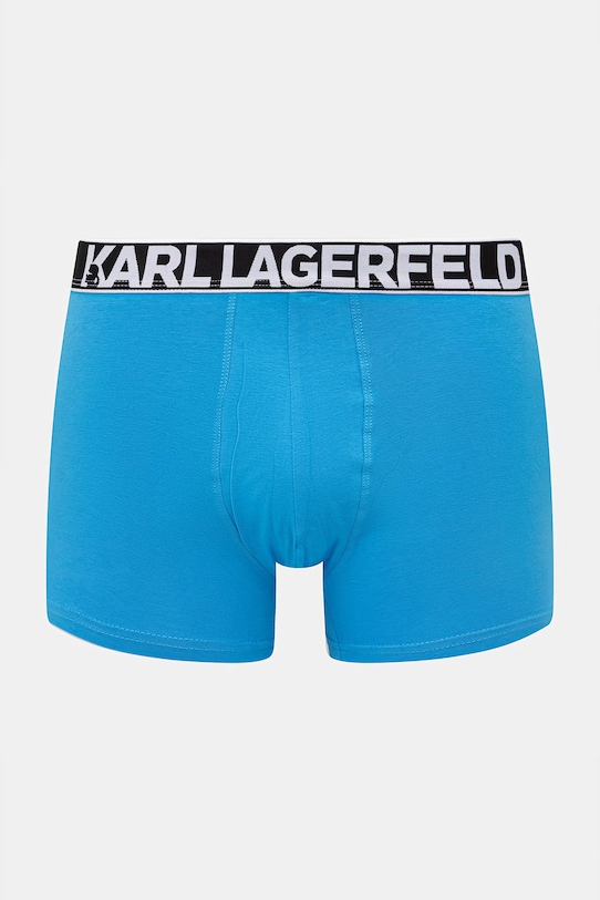 Odzież Karl Lagerfeld bokserki męskie bawełniane z elastanem 3-pack A3M47010 niebieski