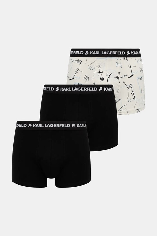 Karl Lagerfeld boxeri 3-pack uni negru A3M47013