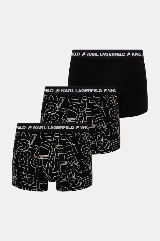 Karl Lagerfeld boxeri 3-pack uni negru A3M47014