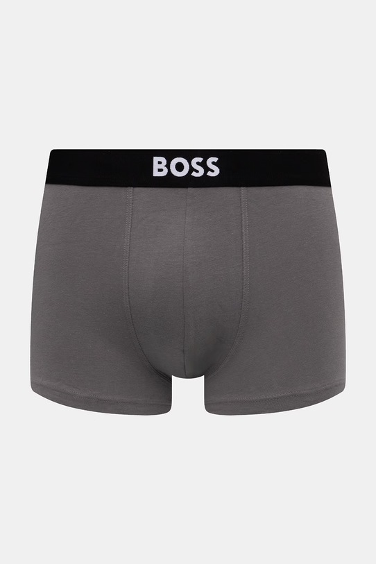 BOSS boksarice moške bombažne Trunk 3P BOSS ONE D paket 3 kosov 50549832 siva SS26