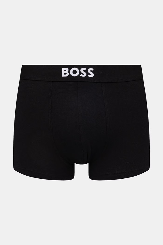 BOSS boksarice moške bombažne Trunk 3P BOSS ONE D paket 3 kosov siva 50549832