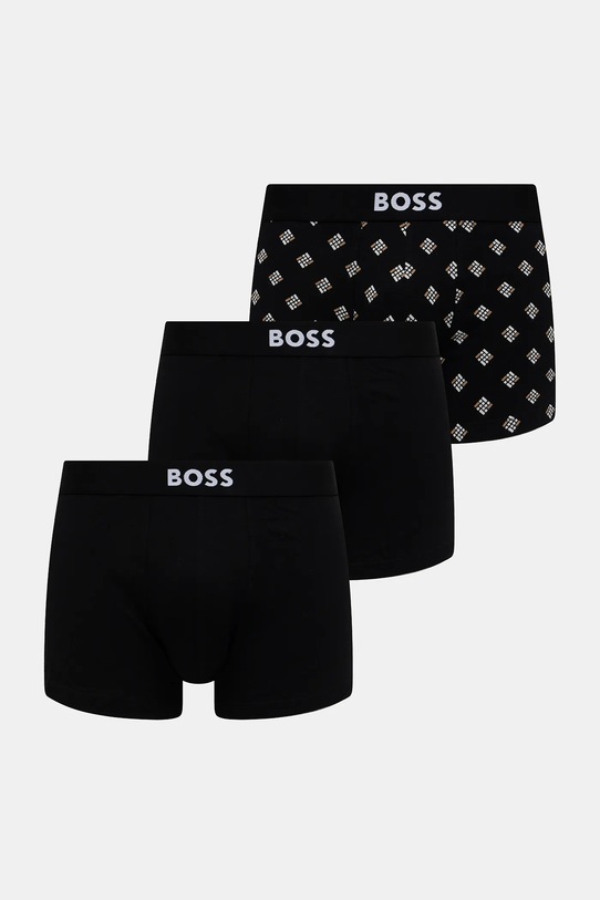 BOSS bokserki 3-pack bawełna czarny 50549832