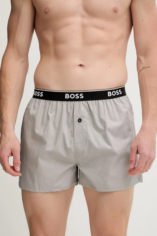 BOSS bokserki bawełniane 2-pack 2P Boxer Shorts EW bawełna beżowy 50545913