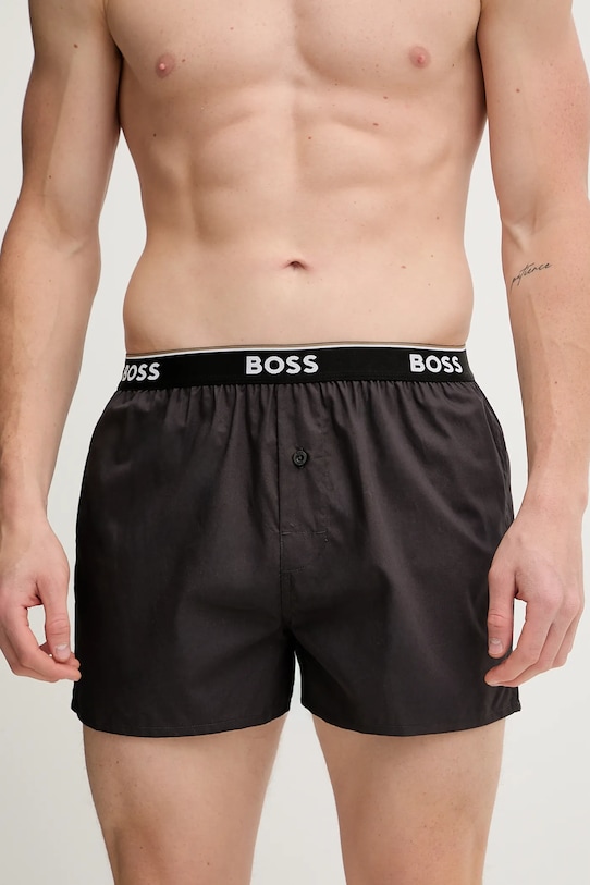 BOSS bokserki bawełniane 2-pack 2P Boxer Shorts EW 50545913 beżowy NC25