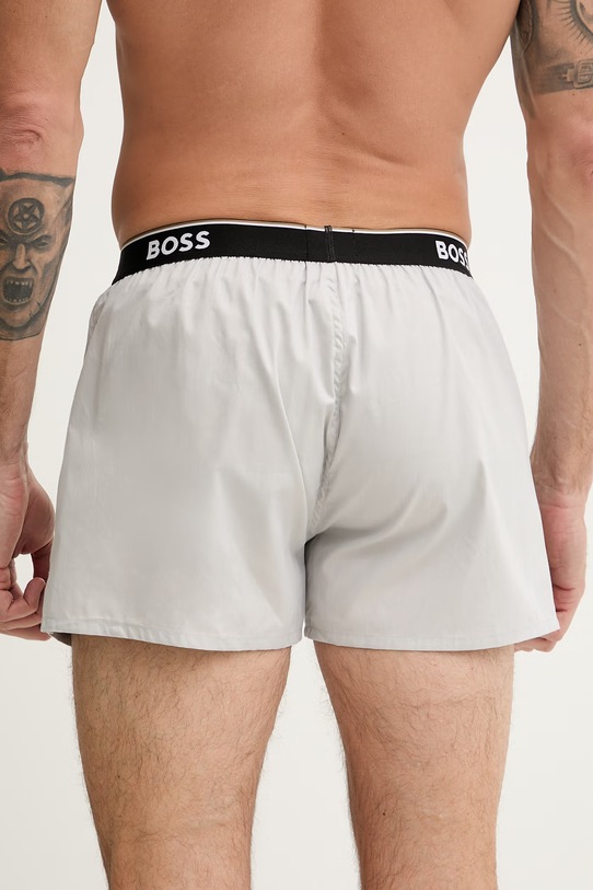 BOSS bokserki męskie bawełniane 2P Boxer Shorts EW 2-pack 50545913 czarny