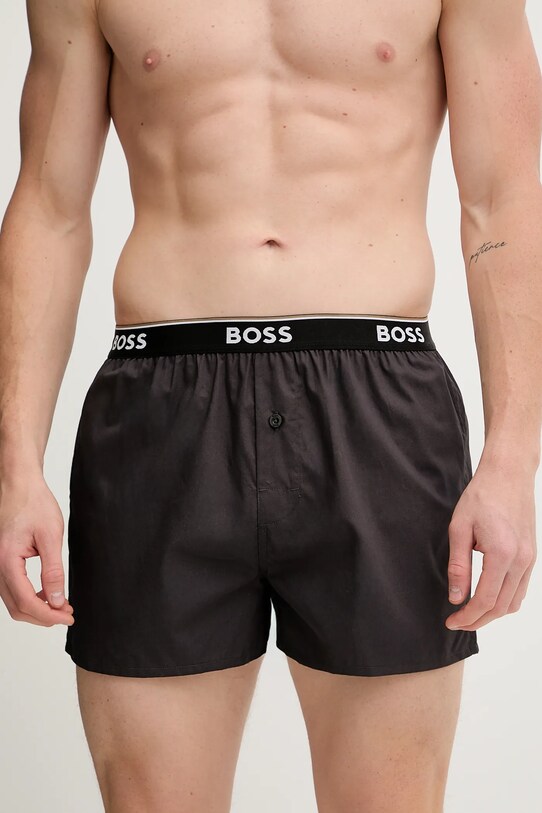 BOSS bokserki bawełniane 2-pack 50545913 czarny AW25
