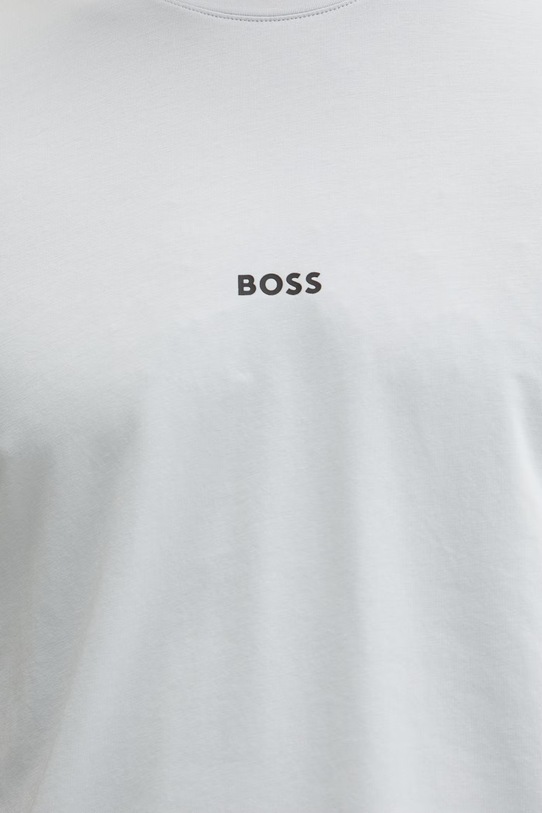 BOSS loungwear tričko pánské bavlněné s elastanem Unique T-Shirt 50545930 šedá