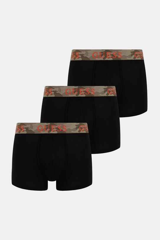 Guess bokserki 3-pack dzianina czarny U5YG03.K6YW1