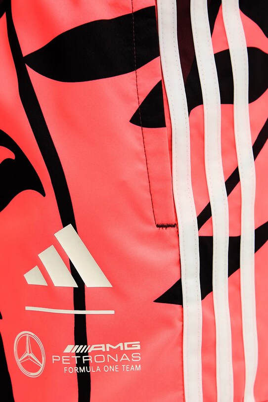 Plavkové šortky adidas x Mercedes červená JX9050