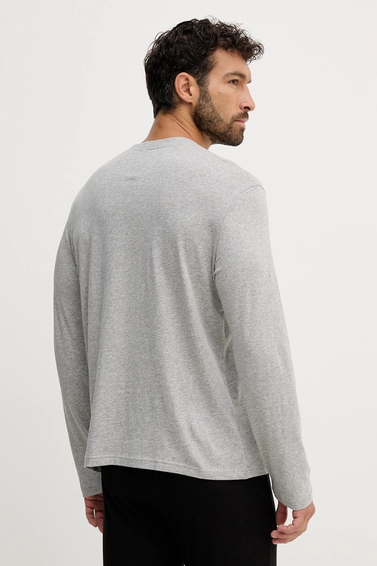 Odzież United Colors of Benetton longsleeve piżamowy bawełniany 30964M021 szary