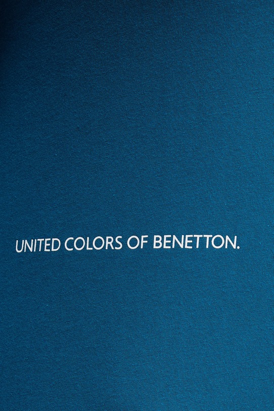United Colors of Benetton camasa cu maneca lunga din bumbac 30964M021 albastru