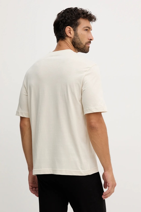 Odzież United Colors of Benetton t-shirt piżamowy bawełniany 30964M024 beżowy