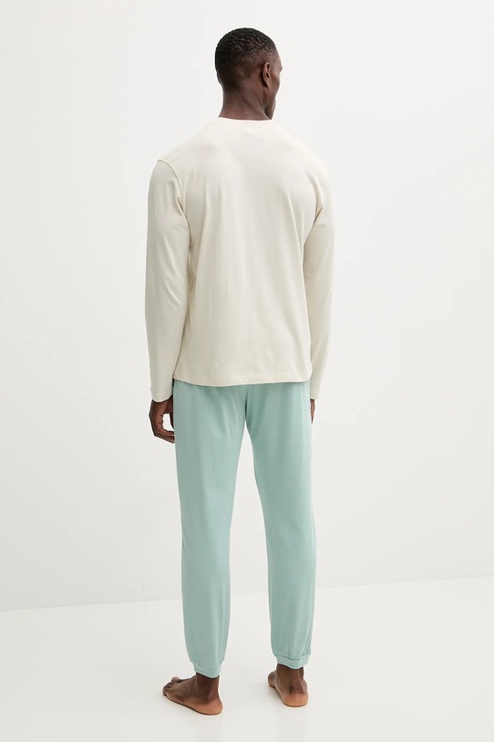 United Colors of Benetton piżama bawełniana beżowy 30964P02Y