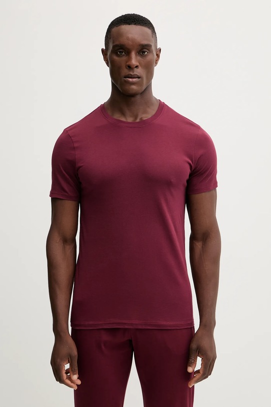 Хлопковая пижамная футболка United Colors of Benetton хлопок бордо 3BVG2M271