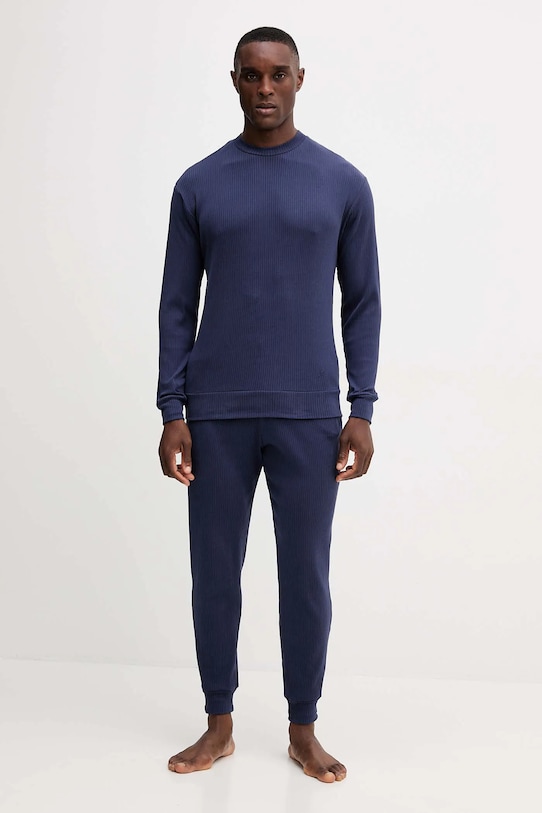 United Colors of Benetton piżama dzianina granatowy 3PCF4P02X
