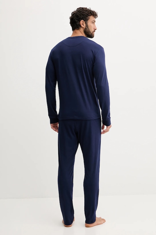 Βαμβακερές πιτζάμες United Colors of Benetton μπλε 3VD04P02W