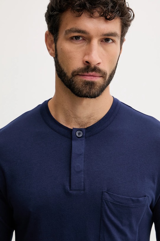 United Colors of Benetton piżama bawełniana 3VD04P02W niebieski