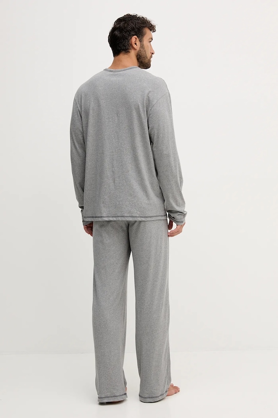 Diesel set de pijama de bumbac SET-NOLAN-D-CORE gri A19349.0PJBB