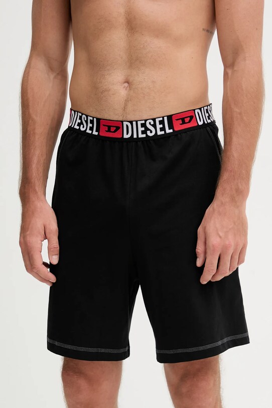 Îmbrăcăminte Diesel set de pijama de bumbac SET-ADAM-D-CORE A19353.0PJBB negru