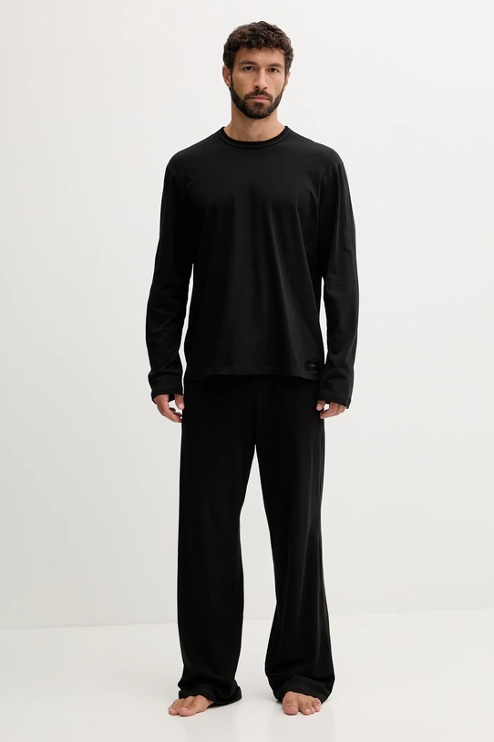 Diesel pijamale de bumbac SET-ADRIAN-UTLT set negru A19505.0PJBB