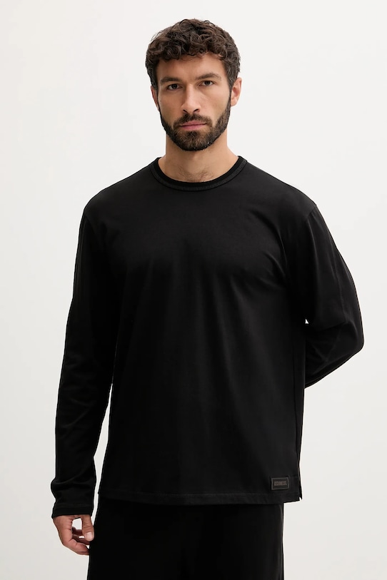 Diesel pijamale de bumbac SET-ADRIAN-UTLT A19505.0PJBB negru AW25