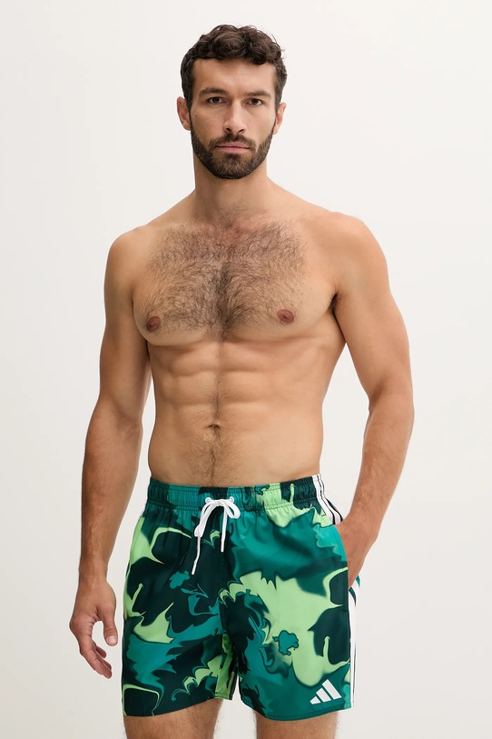 adidas pantaloni scurți de baie Tie Dye verde JX5042