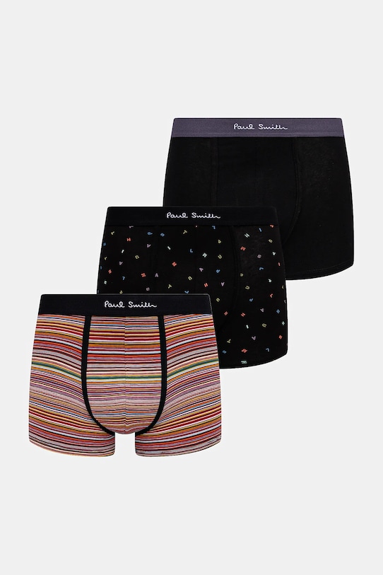 Paul Smith boxeri 3-pack tricotaj negru M1A.914.T3PK78