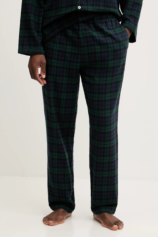 Lacoste piżama bawełniana granatowy 4H5049