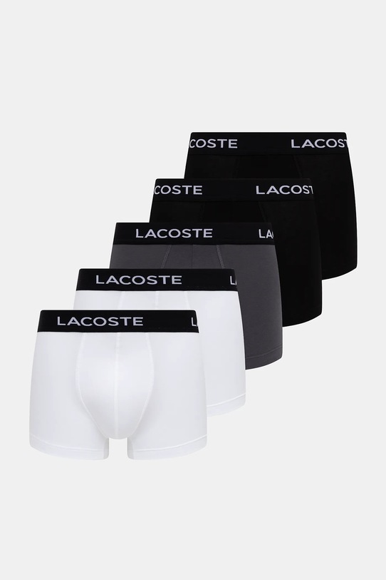 Μποξεράκια Lacoste 7-pack εφαρμοστό σορτς μπόξερ μαύρο 5H2385