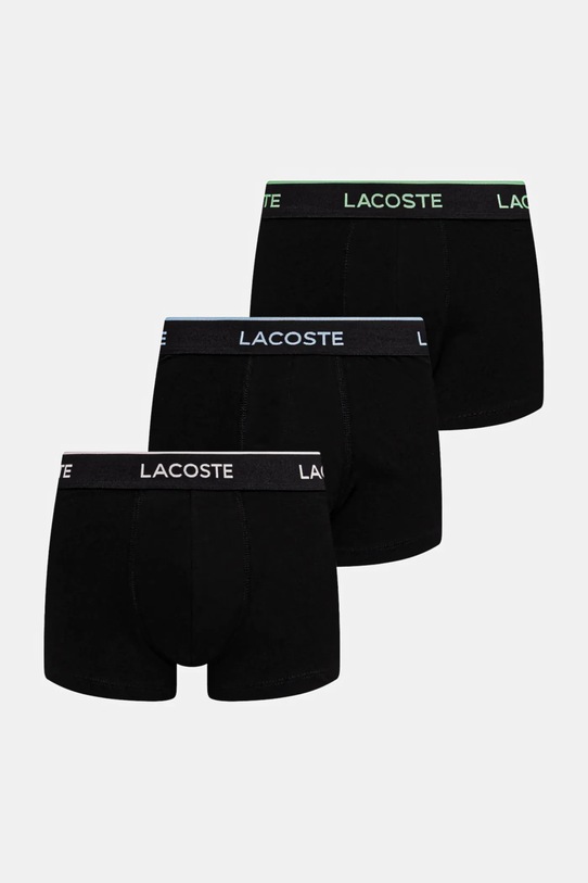 Μποξεράκια Lacoste 3-pack εφαρμοστό σορτς μπόξερ μαύρο 5H4967