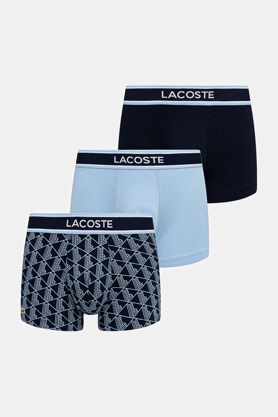Lacoste bokserki 3-pack dzianina niebieski 5H4970