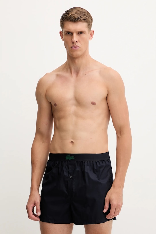 Lacoste bokserki bawełniane 3-pack 7H4961 zielony AW25