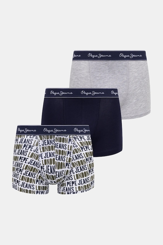 Pepe Jeans boxeralsó 3 db melanzs sötétkék PMU11194