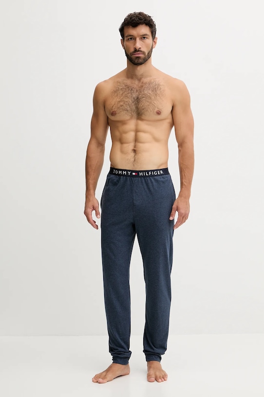 Tommy Hilfiger pantaloni pijama bumbac UM0UM03532 bleumarin AW25