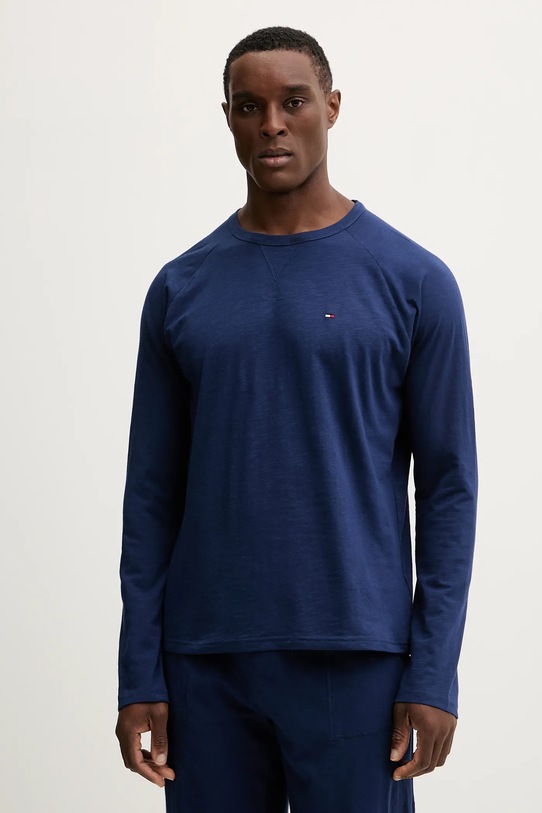 Tommy Hilfiger piżama bawełniana UM0UM03609 granatowy NC25