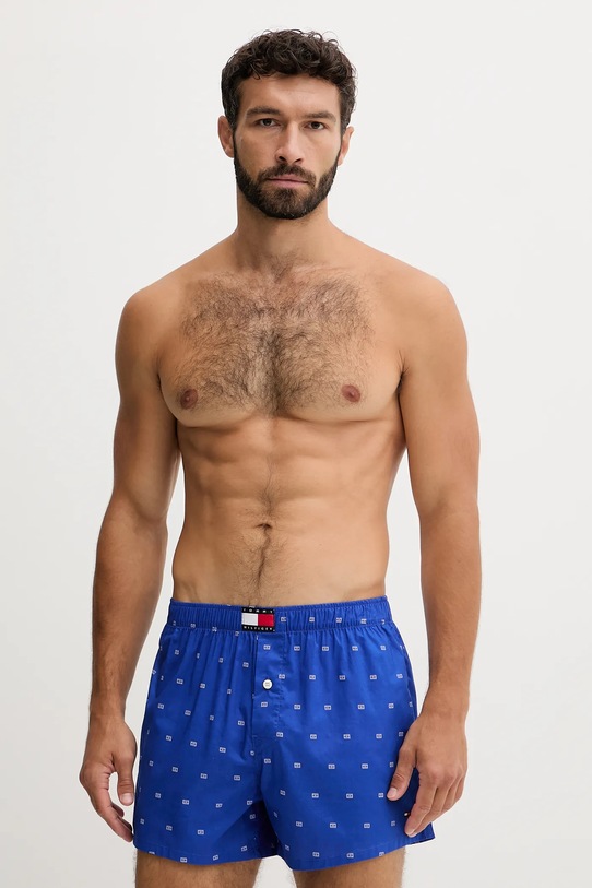 Tommy Hilfiger pamut boxeralsó 3 db sima kék UM0UM03613