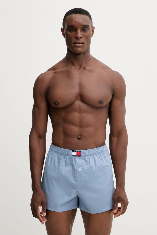 Tommy Hilfiger boxeri de bumbac 3-pack boxeri deschisi albastru UM0UM03613
