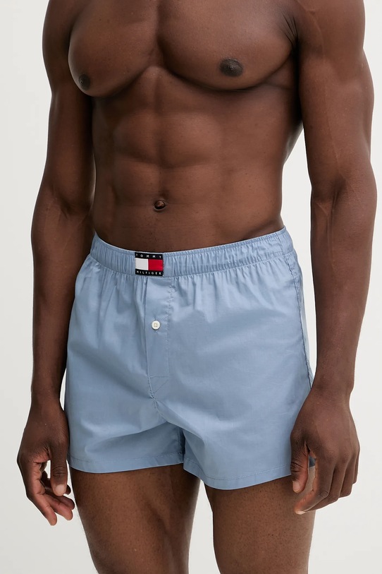 Tommy Hilfiger boxeri de bumbac 3-pack albastru UM0UM03613
