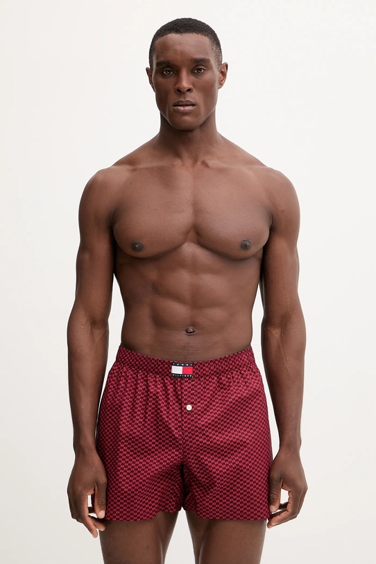 Bavlnené boxerky Tommy Hilfiger bavlna burgundské UM0UM03712