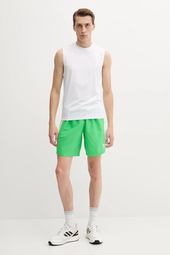 adidas Originals szorty kąpielowe Adicolor JX2689 zielony AW25