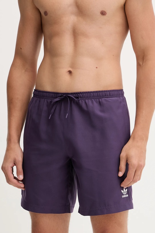 Kratke hlače za kupanje adidas Originals Adic Solid 8inc JX5015 ljubičasta AW25