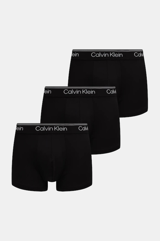 Боксери Calvin Klein Underwear 3-pack трикотаж чорний LV00NB4409