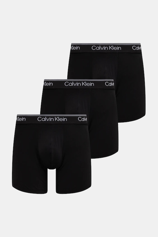 Boxerky Calvin Klein Underwear 3-pak pletenina čierna LV00NB4410