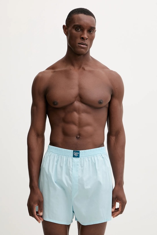 Bavlnené boxerky Calvin Klein Underwear bavlna modrá LV00NB4489