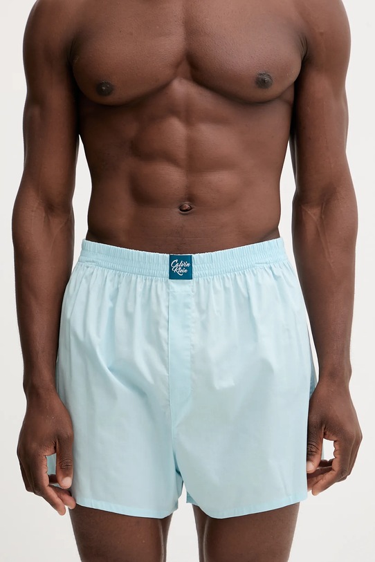 Bavlnené boxerky Calvin Klein Underwear LV00NB4489 modrá AW25