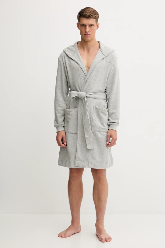 Župan Calvin Klein Underwear směs šedá LV00NM2932