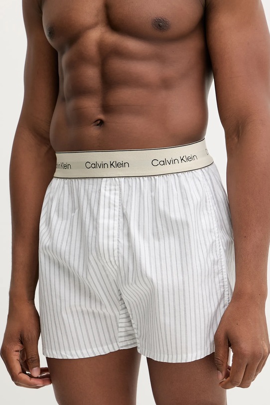 Calvin Klein Underwear bokserki bawełniane wzorzyste biały LV00NM2945