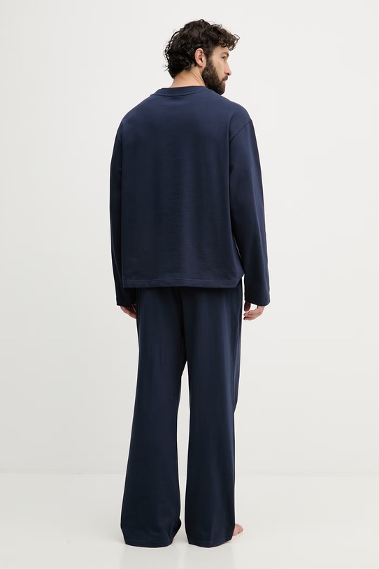 Calvin Klein Underwear dvojdielne pyžamo pánske bavlnené tmavomodrá LV00NM2950