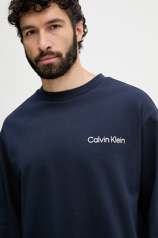 Calvin Klein Underwear dvojdielne pyžamo pánske bavlnené LV00NM2950 tmavomodrá