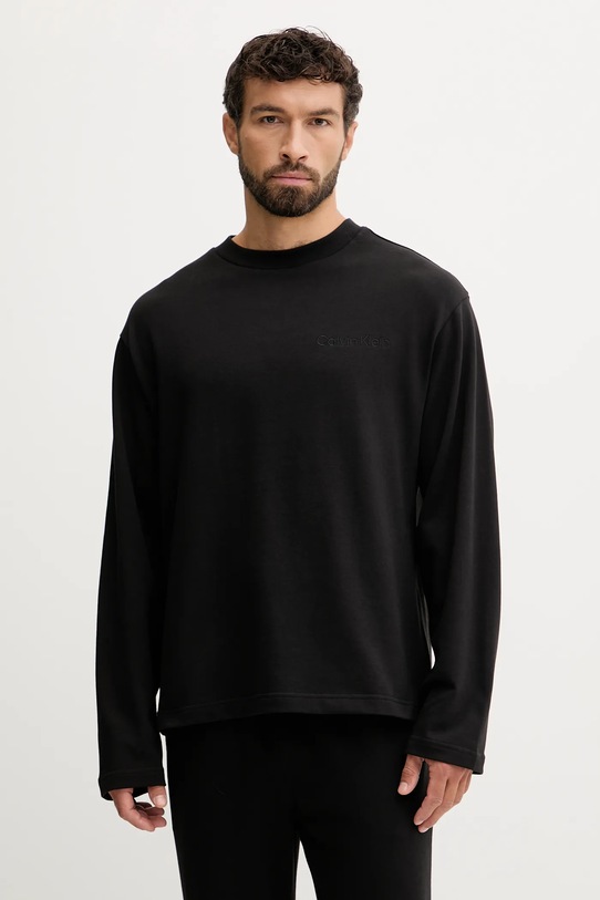 Хлопковая пижама Calvin Klein Underwear LV00NM2950 чёрный AW25